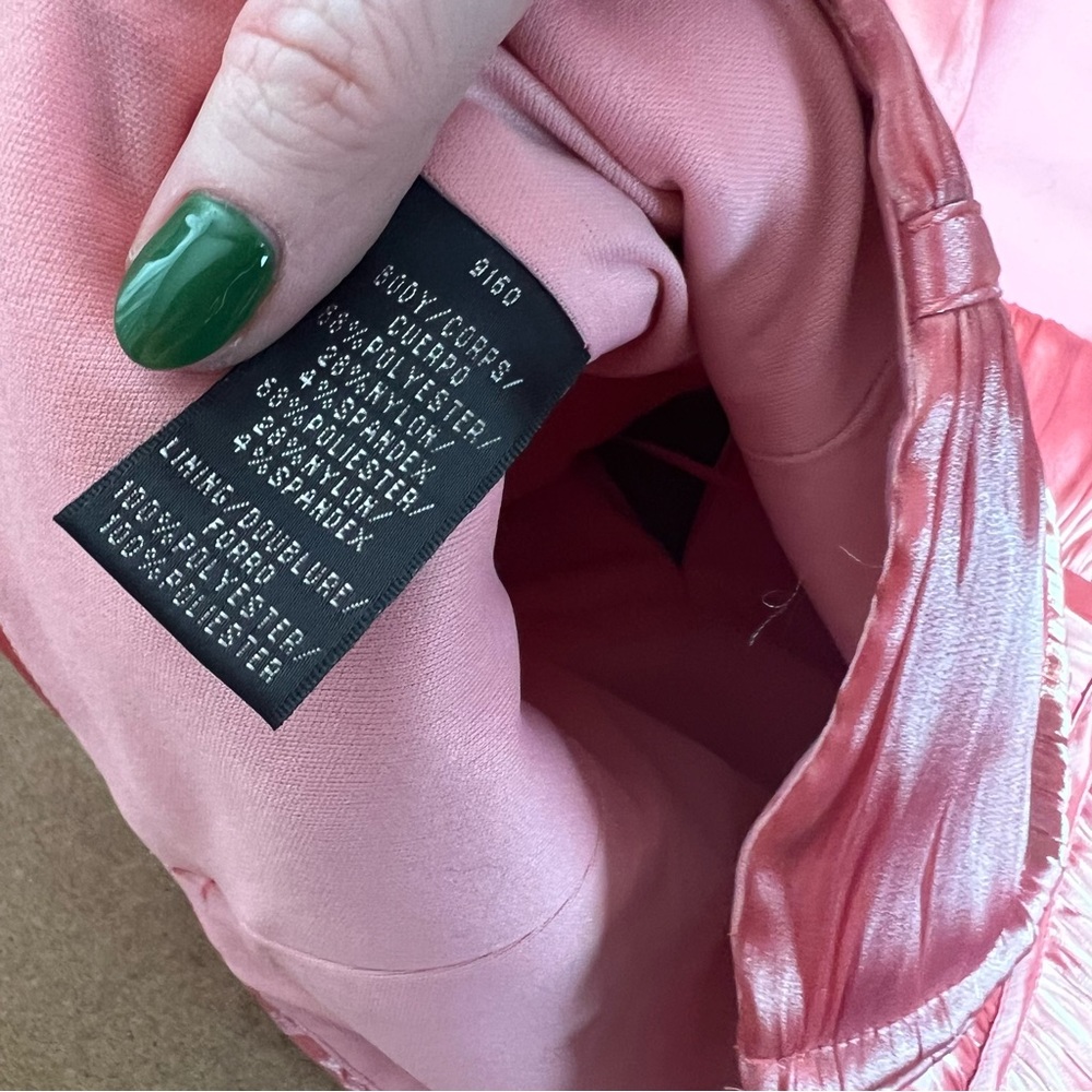 Js Collections Shiny Pink Y2k Style Halter Top, S… - image 5